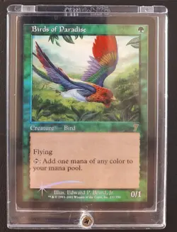 MTG 7th Edition Foil Birds of Paradise (Card C) - Image 4