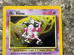 Mr. Mime - Vintage Holofoil Pokemon Card! - Image 3