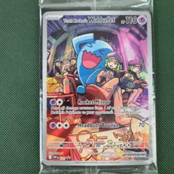 SEALED Team Rocket's Wobbuffet 203 Sv: Scarlet & Violet Promo Holo Pokemon Card - Image 2