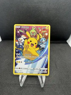 Pikachu - SWSH020 - Pokemon Sword & Shield Promo Ultra Rare Holo Card NM - Image 1