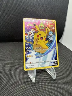 Pikachu - SWSH020 - Pokemon Sword & Shield Promo Ultra Rare Holo Card NM - Image 2