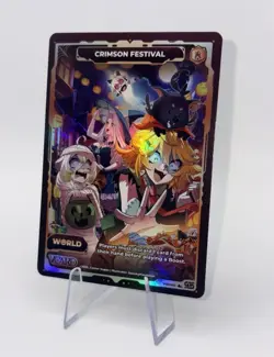 Gamersupps VCARD Crimson Festival Halloween Promo (1 In 10 Holo) Rare Waifu Card - Image 3