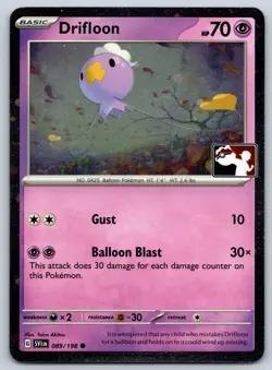 Drifloon Common Prize Pack Series Cards 089/198 NM - Image 1