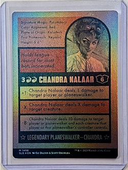 2023 MTG Magic The Gathering SLD Secret Lair Baseball Foil #1456 Chandra Nalaar - Image 2