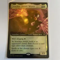 MTG: Spider-Man - Arachne, Psionic Weaver(Extended Art - Foil) - Rare - 0245NM - Image 1
