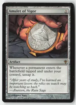 MTG - Amulet of Vigor #121 - Regular - WWK Worldwake - Image 1