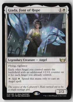 Giada, Font of Hope 14 Rare Streets of New Capenna Magic: The Gathering LP - Image 1