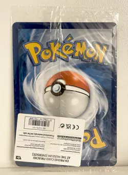 Pikachu At The Museum Jumbo Promo Card Pokemon x Natural History Museum SEALED - Image 2