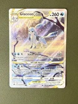 Glaceon VSTAR GG40/GG70 Crown Zenith Galarian Gallery Ultra Rare Pokemon Card NM - Image 1