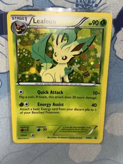 Pokemon TCG Leafeon BW87 Black Star Promo Pokemon Card MP Condition - Image 5