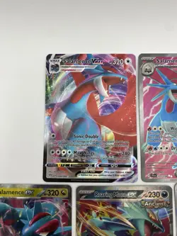 Salamence VMAX, EX, Roaring Moon EX, Full Art, R Reader, Pokemon TCG Cards - Image 2
