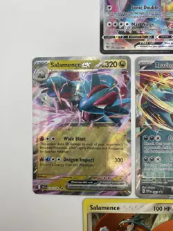 Salamence VMAX, EX, Roaring Moon EX, Full Art, R Reader, Pokemon TCG Cards - Image 4