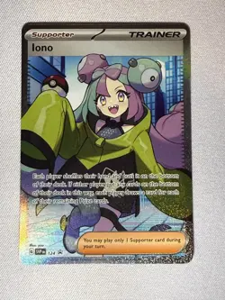 Pokemon TCG Iono 124 SVP Scarlet & Violet Promo Trainer-Supporter NM - Image 1