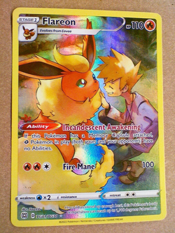 Pokemon TCG Flareon Trainer Gallery Card TG01/TG30 Brilliant Stars - Image 1