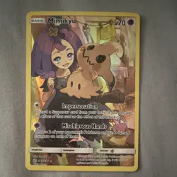 Pokemon Mimikyu Secret Rare Full Art Holo 245/236 Cosmic Eclipse Basic 2019 - Image 1