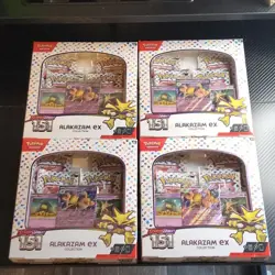 Pokemon Scarlet & Violet 151 Alakazam EX Collection Box Lot of 4 (English) - Image 1