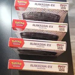 Pokemon Scarlet & Violet 151 Alakazam EX Collection Box Lot of 4 (English) - Image 4