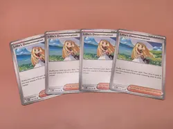 [4x Playset] Lillie's Determination 119/132 ME01: Mega Evolution Pokemon TCG - Image 1