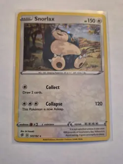Pokemon TCG Pokemon Snorlax 141/192 Cosmos Holo LP Rebel Clash - Image 1