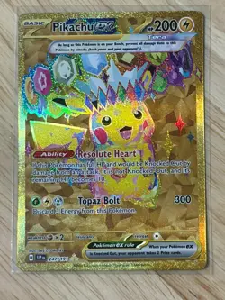 Pokemon Pikachu Ex 247/191 Sv08: Surging Sparks Holo Hyper Rare Basic 200 HP - Image 3