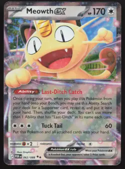 Meowth ex 062/088 ME03 Perfect Order Pokemon - NM - Image 1