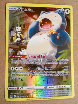 2022 Pokemon TCG: Snorlax Lost Origin TG10/TG30 Holo - Image 1