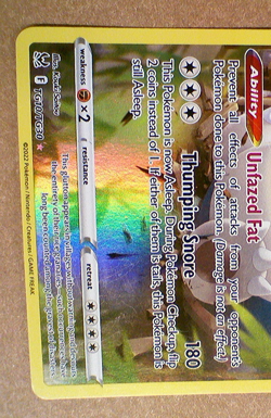 2022 Pokemon TCG: Snorlax Lost Origin TG10/TG30 Holo - Image 2