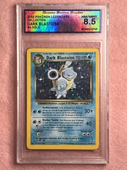 HOLO Dark Blastoise Legendary Collection 4/110 Pokemon DGS 8.5 NM Mint Chkreport - Image 1