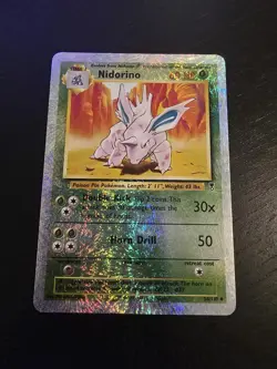 Pokemon TCG Legendary Collection Nidorino 56/110 Reverse Holo LP - Image 1