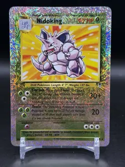 Nidoking Reverse Holo Rare 31/110 Legendary Collection Pokemon English WOTC NM- - Image 1