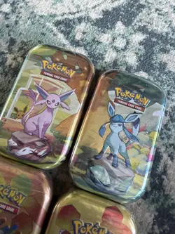 2 x Pokemon 151 Mini Tin New, Sealed + 2 x Prismatic Mini Tin Sealed - 8 packs - Image 2