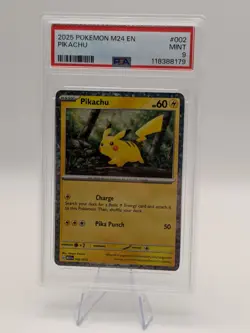 2025 POKEMON M24 EN-MCDONALD'S COLLECTION #002 PIKACHU PSA 9 - Image 1