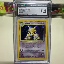 Alakazam Pokemon 1999 Base Set Holographic 1/102 Vintage Original - Image 1