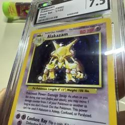 Alakazam Pokemon 1999 Base Set Holographic 1/102 Vintage Original - Image 4