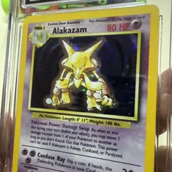 Alakazam Pokemon 1999 Base Set Holographic 1/102 Vintage Original - Image 5