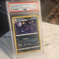 Umbreon SWSH129 🌀 Rare Swirl 🌀 Sword and Shield Promo Holo PSA 9 Pokemon TCG - Image 2