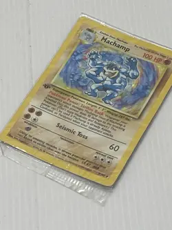 Machamp 1st Edition Holo 8/102 Rare SEALED - Pokemon - Image 4
