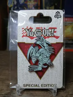 Yugioh Blue Eyes Toon Dragon Pin Club Sealed - Image 1