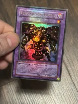 Yugioh Thousand-Eyes Restrict PSV-084 Ultra Rare 1st Ed Heavy Holo Bleed Error - Image 1