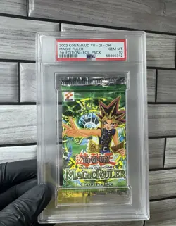 Konami Yu-Gi-Oh! Magic Ruler 1st Edition Foil Pack PSA 10 2002 English - Image 1
