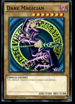 Yu-Gi-Oh TCG Yugi's Legendary Decks #YGLD-ENA03 Dark Magician (A) 1st Ed. - Image 1