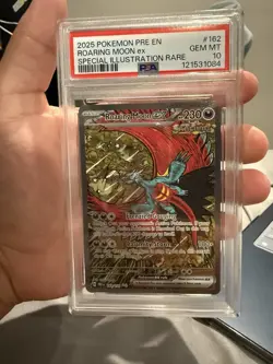 Pokemon Card Roaring moon Ex SPECIAL ILLUSTRATION RARE Prismatic PSA 10 - Image 1