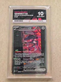 Pokemon TCG - Genesect EX - SIR - 169/086 - Black Bolt - Ace GEM MINT GRADE 10 - Image 1