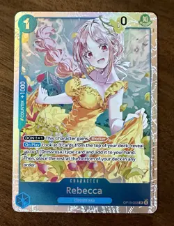 One Piece TCG OP15-053 SR Rebecca Adventure on Kami's Island English OP15 - Image 1