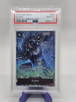 One Piece TCG Kuzan OP02-096 SR Alternate Alt Art PSA 10 Paramount War English - Image 1