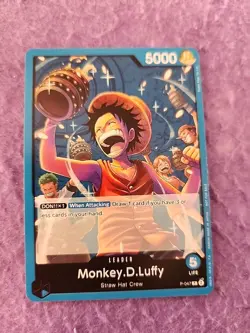 One Piece TCG Monkey.D.Luffy P-047 Sealed Battle Kit Trophy Promo - Image 1