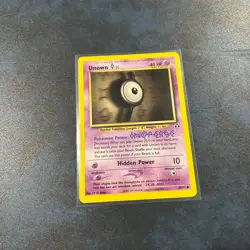 Vintage Pokemon TCG 2 Card Lot - 2 Unown[I] 66/75 Neo Discovery LP - Image 3