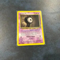 Vintage Pokemon TCG 2 Card Lot - 2 Unown[I] 66/75 Neo Discovery LP - Image 5