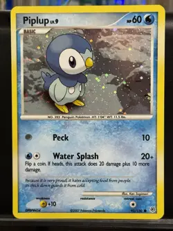 Pokemon TCG Piplup Reverse Holo Card 93/130 Diamond & Pearl Promo (Cosmos Holo) - Image 1