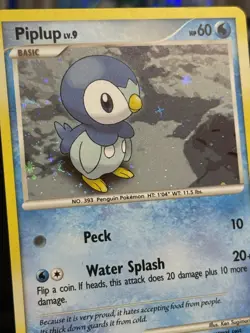 Pokemon TCG Piplup Reverse Holo Card 93/130 Diamond & Pearl Promo (Cosmos Holo) - Image 3